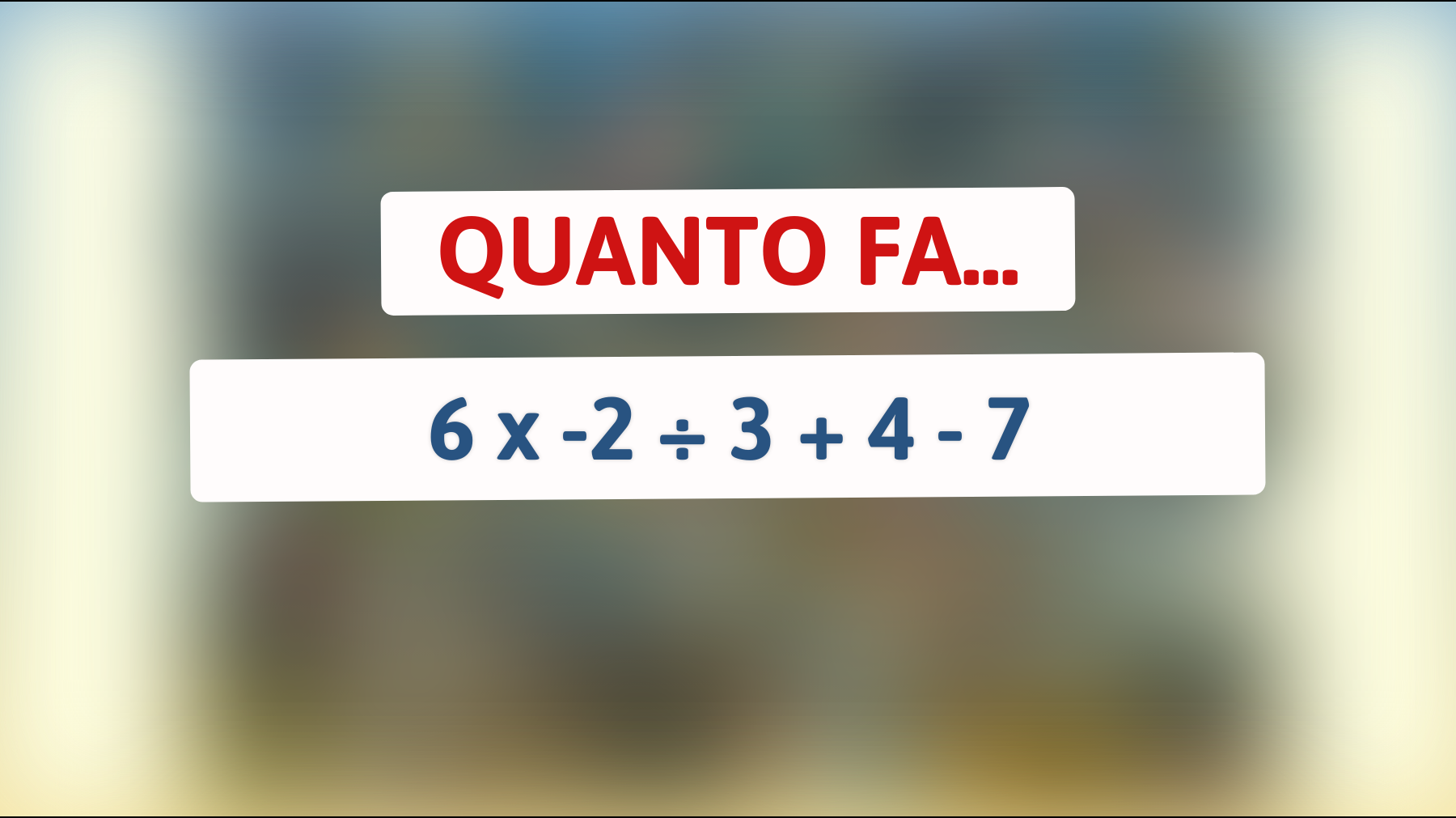 Sfida te stesso: riesci a risolvere questo enigma matematico che solo il 1% delle menti geniali comprende?"